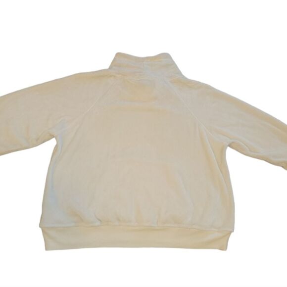NWOT Anthropologie Mairead Mock Neck Soft Fleece Pullover Ivory Sweatshirt XL - Picture 5 of 12